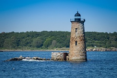 Whaleback Lighthouse on a Warm Summer Day in Maine